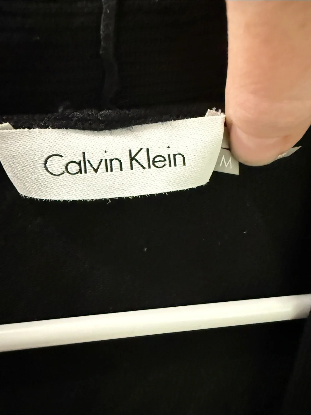 Calvin Klein Black Open-Front Knit Cardigan size medium